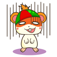 Bola, the funny and happy hamster sticker #2080944