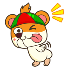 Bola, the funny and happy hamster sticker #2080945