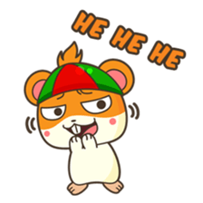 Bola, the funny and happy hamster sticker #2080946