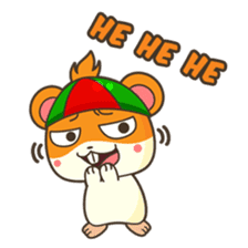 Bola, the funny and happy hamster sticker #2080946