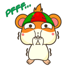 Bola, the funny and happy hamster sticker #2080950