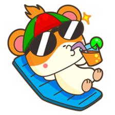 Bola, the funny and happy hamster sticker #2080953