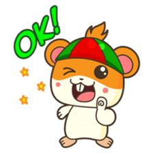 Bola, the funny and happy hamster sticker #2080957
