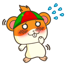 Bola, the funny and happy hamster sticker #2080960