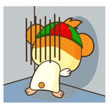 Bola, the funny and happy hamster sticker #2080964