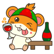 Bola, the funny and happy hamster sticker #2080968