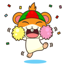 Bola, the funny and happy hamster sticker #2080969