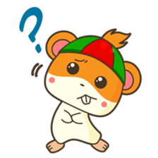 Bola, the funny and happy hamster sticker #2080970
