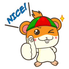Bola, the funny and happy hamster sticker #2080971