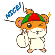 Bola, the funny and happy hamster sticker #2080971