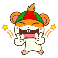 Bola, the funny and happy hamster sticker #2080972