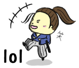 English internet slang SAMURAI,NINJA sticker #2081943