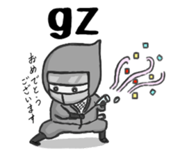 English internet slang SAMURAI,NINJA sticker #2081975