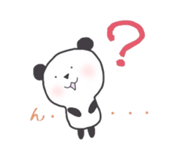 panda handwriting sticker #2082309