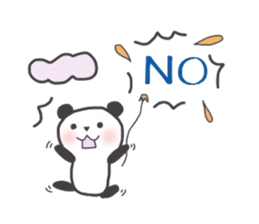 panda handwriting sticker #2082318