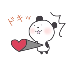 panda handwriting sticker #2082330