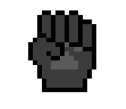 Werewolf Sticker of dot picture. sticker #2082621