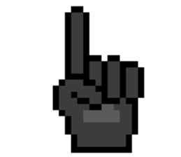 Werewolf Sticker of dot picture. sticker #2082622