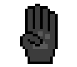 Werewolf Sticker of dot picture. sticker #2082625