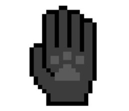 Werewolf Sticker of dot picture. sticker #2082626