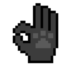 Werewolf Sticker of dot picture. sticker #2082627