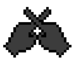 Werewolf Sticker of dot picture. sticker #2082628