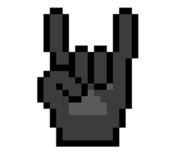 Werewolf Sticker of dot picture. sticker #2082632