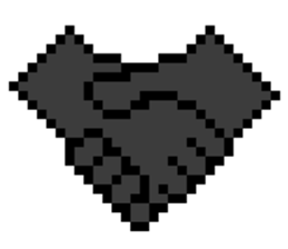 Werewolf Sticker of dot picture. sticker #2082634