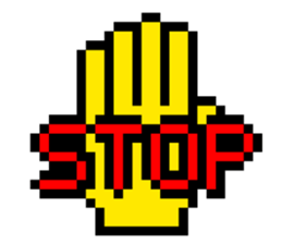 Werewolf Sticker of dot picture. sticker #2082636