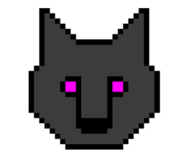 Werewolf Sticker of dot picture. sticker #2082637