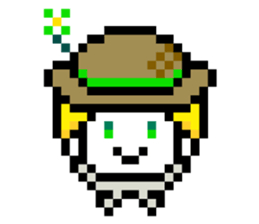 Werewolf Sticker of dot picture. sticker #2082638