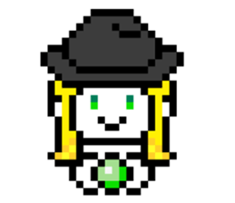 Werewolf Sticker of dot picture. sticker #2082639