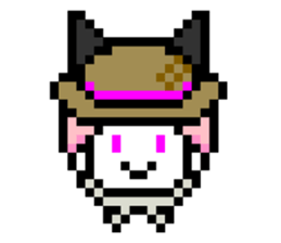 Werewolf Sticker of dot picture. sticker #2082643