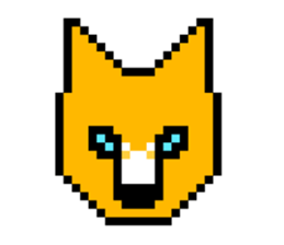 Werewolf Sticker of dot picture. sticker #2082644