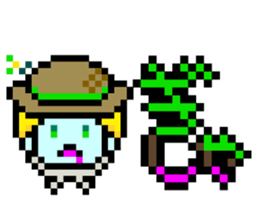 Werewolf Sticker of dot picture. sticker #2082646