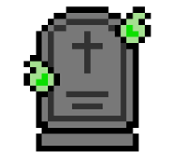 Werewolf Sticker of dot picture. sticker #2082655