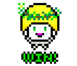 Werewolf Sticker of dot picture. sticker #2082658