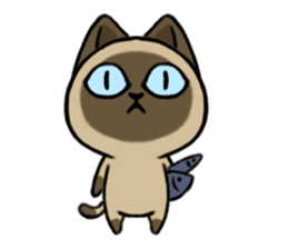 Muta's cat world sticker #2083144
