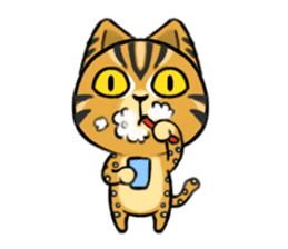 Muta's cat world sticker #2083146