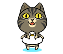 Muta's cat world sticker #2083164