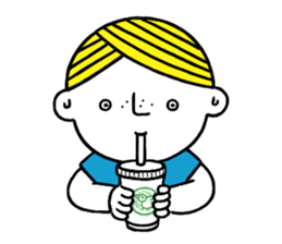 Little boy's holiday sticker #2084702