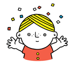 Little boy's holiday sticker #2084706