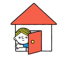 Little boy's holiday sticker #2084707