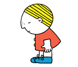 Little boy's holiday sticker #2084716