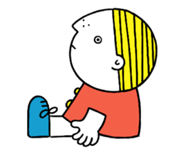 Little boy's holiday sticker #2084720