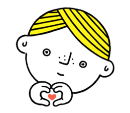 Little boy's holiday sticker #2084721