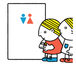 Little boy's holiday sticker #2084724