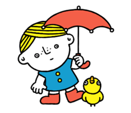 Little boy's holiday sticker #2084726