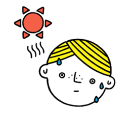 Little boy's holiday sticker #2084729