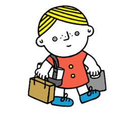 Little boy's holiday sticker #2084732